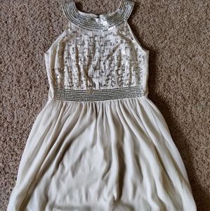White sequin dress